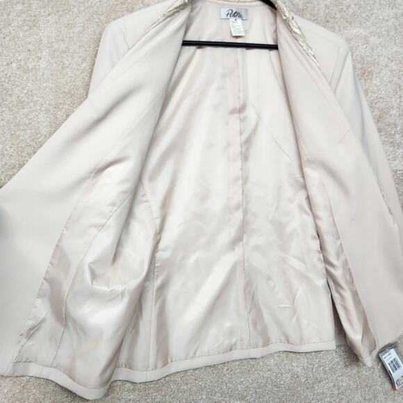 Vintage Patra Blazer Coat Size 18 Embroidered NWT Size XL 1X Cream Khaki - Picture 9 of 9
